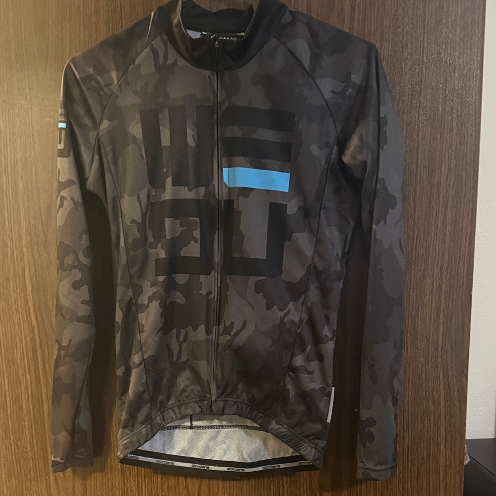 Long-Sleeve Camo Giordana Cycling Jersey - unisex